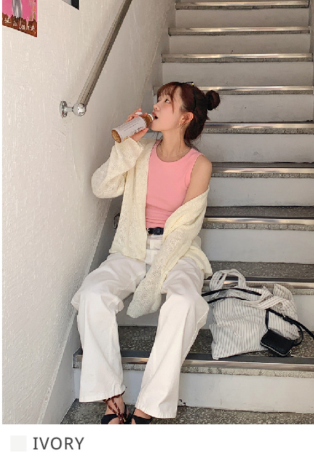 [1천장돌파][MADE]하이와이드 코튼팬츠 (2color) (바지 와이드바지 부츠컷 일자핏팬츠 세미와이드) 상세 이미지 6