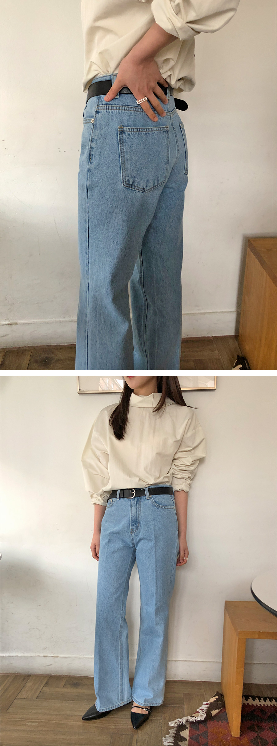 [단독] [3만장돌파][MADE]스토리 세미부츠컷데님팬츠(롱VER추가) (4color) 데님 데님팬츠 청바지 바지 부츠컷 부츠컷데님 세미부츠컷 세미부츠컷데님 여름바지 연청바지 상세 이미지 26