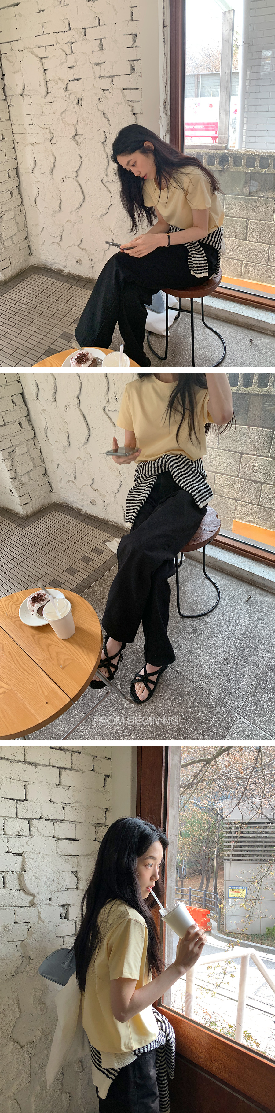 [1천장돌파][MADE]하이와이드 코튼팬츠 (2color) (바지 와이드바지 부츠컷 일자핏팬츠 세미와이드) 상세 이미지 107