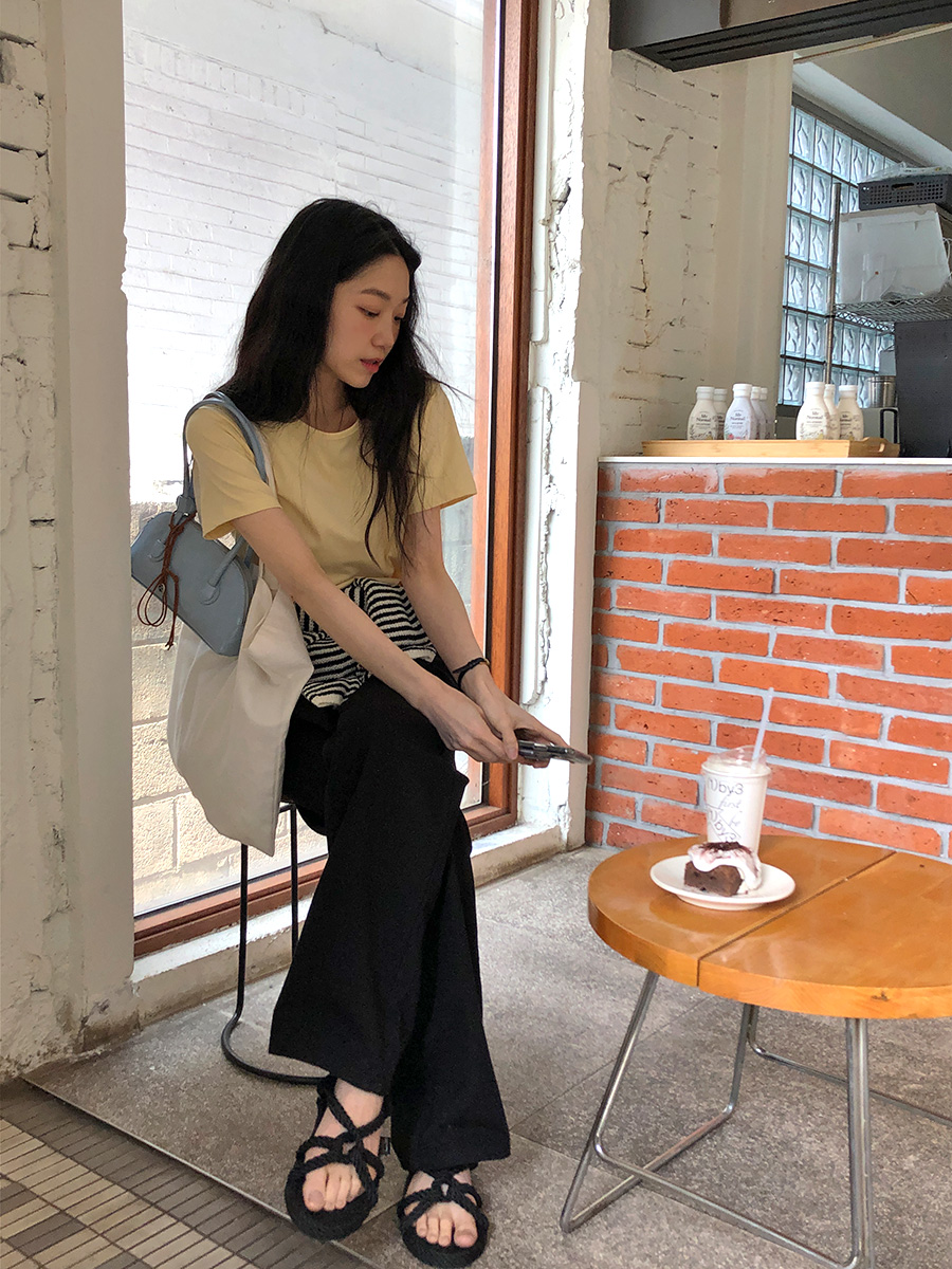 [1천장돌파][MADE]하이와이드 코튼팬츠 (2color) (바지 와이드바지 부츠컷 일자핏팬츠 세미와이드) 상세 이미지 109