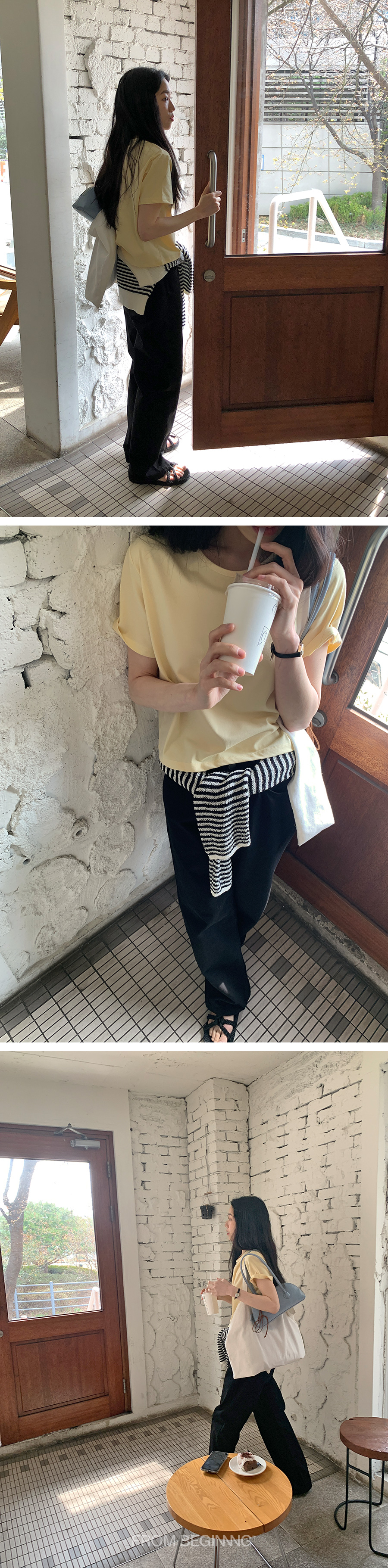 [1천장돌파][MADE]하이와이드 코튼팬츠 (2color) (바지 와이드바지 부츠컷 일자핏팬츠 세미와이드) 상세 이미지 110