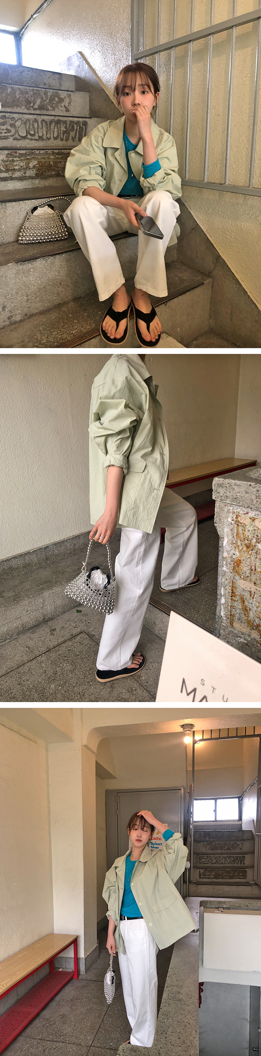 [1천장돌파][MADE]하이와이드 코튼팬츠 (2color) (바지 와이드바지 부츠컷 일자핏팬츠 세미와이드) 상세 이미지 37