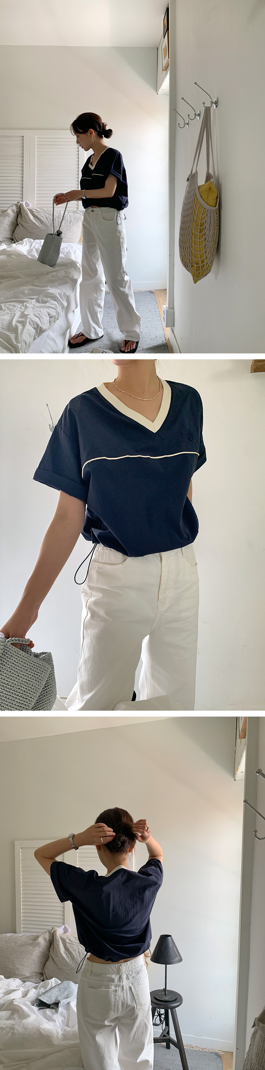 [1천장돌파][MADE]하이와이드 코튼팬츠 (2color) (바지 와이드바지 부츠컷 일자핏팬츠 세미와이드) 상세 이미지 17