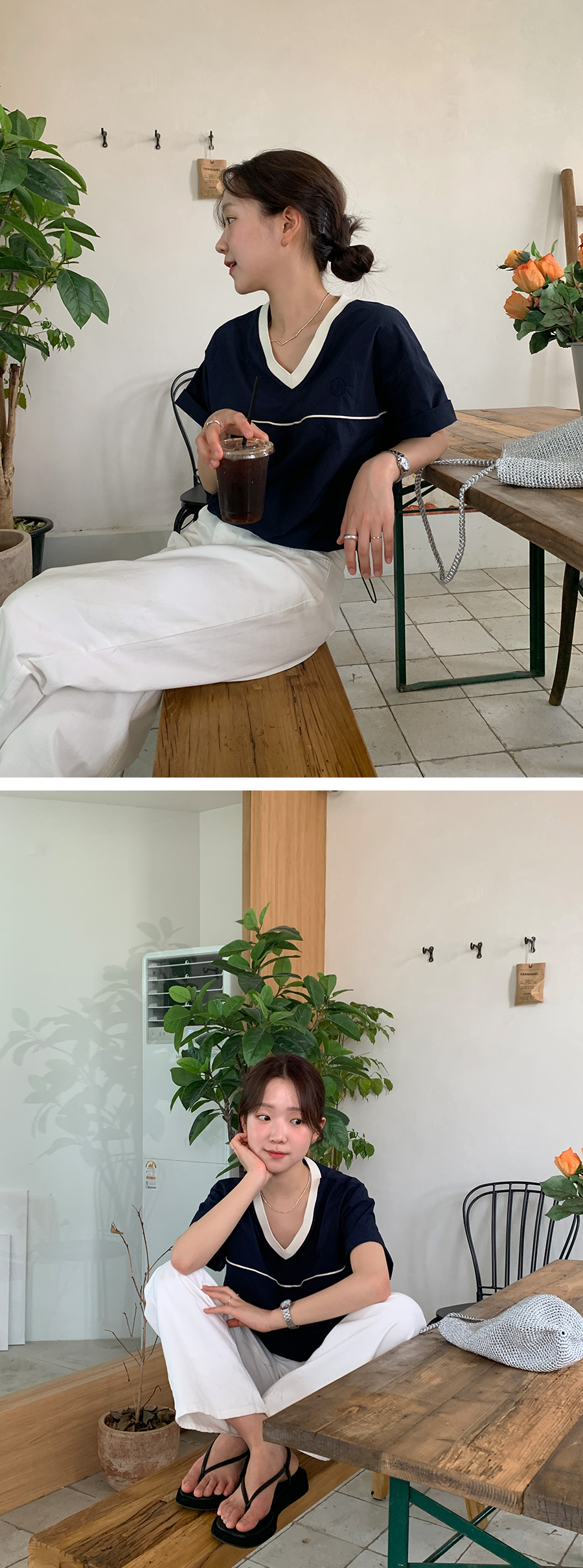 [1천장돌파][MADE]하이와이드 코튼팬츠 (2color) (바지 와이드바지 부츠컷 일자핏팬츠 세미와이드) 상세 이미지 18