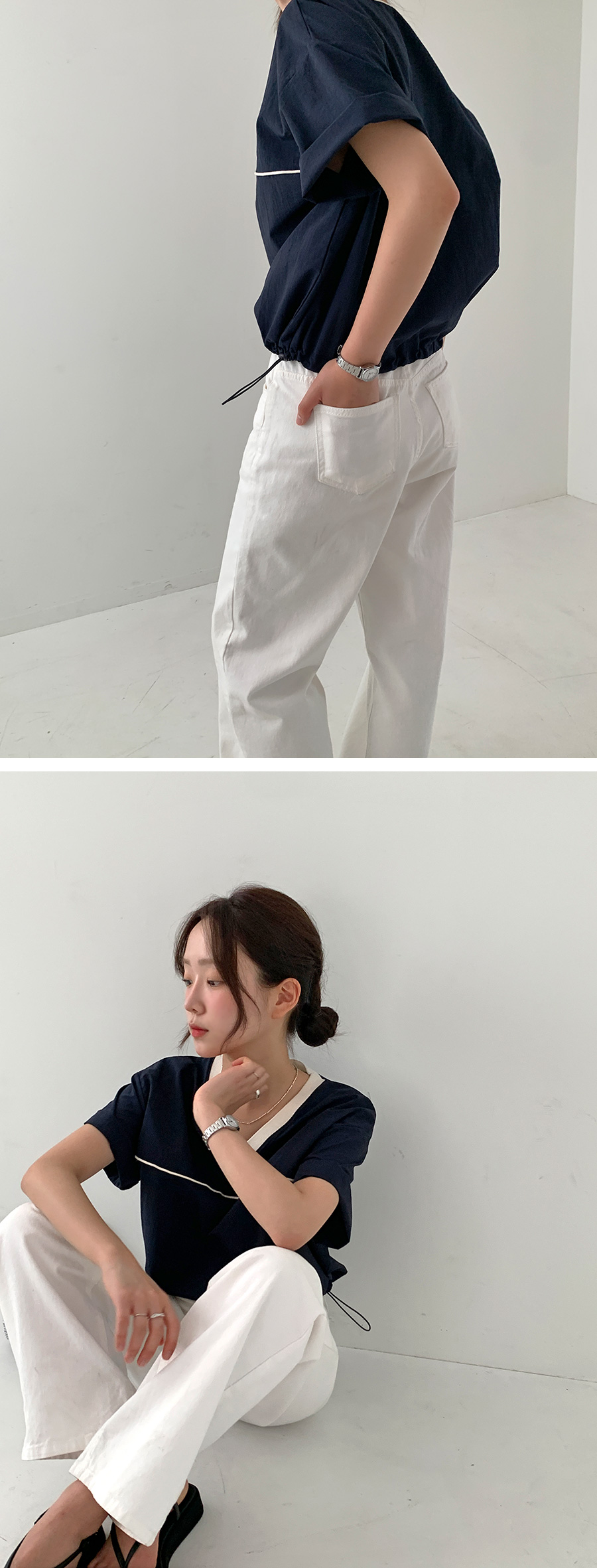 [1천장돌파][MADE]하이와이드 코튼팬츠 (2color) (바지 와이드바지 부츠컷 일자핏팬츠 세미와이드) 상세 이미지 22