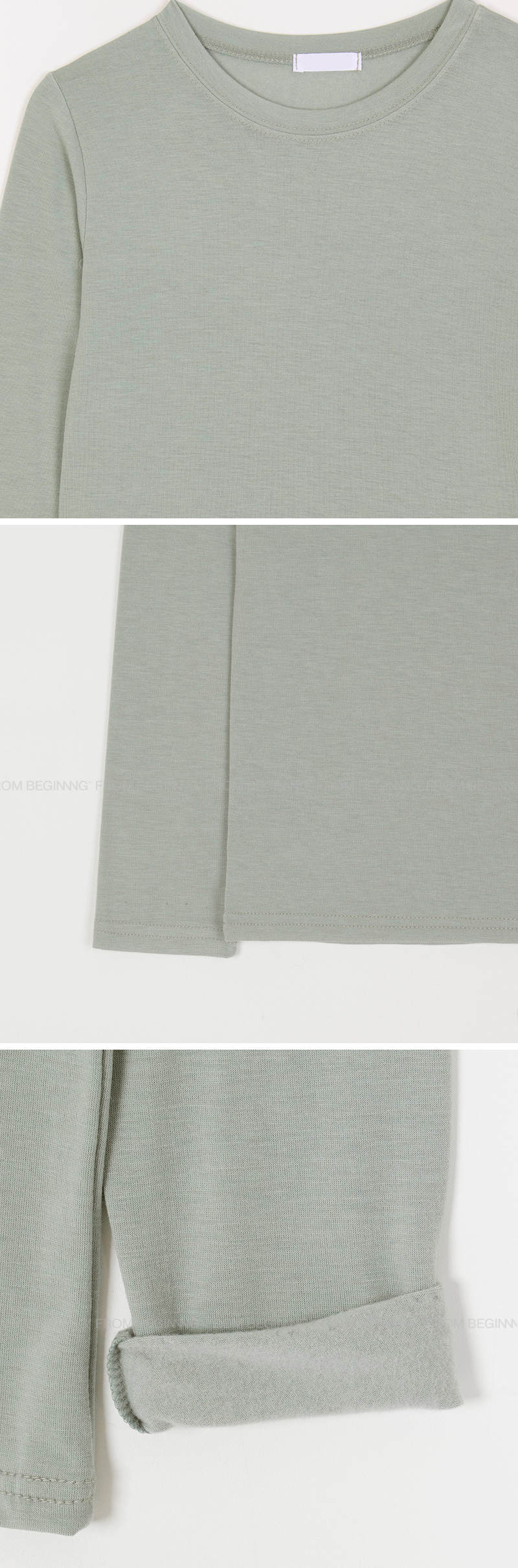 오디너리 기모 라운드 티 (7color) (간절기 얇은기모 기모티셔츠 기본티 긴팔 긴팔기본티 긴팔이너티 긴팔티 긴팔티셔츠 레이어드티 이너 이너티 티셔츠 히트텍 레이어드 봄) 상세 이미지 39