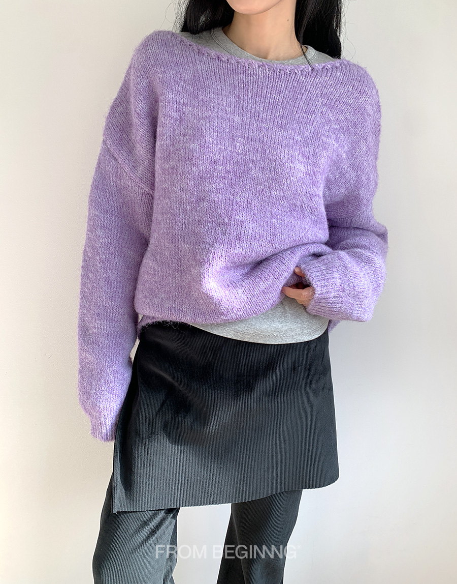 미셸 골지 스커트팬츠 (3color) (레이어드 바지 스커트팬츠 팬츠 겨울바지 레이어드치마바지 슬림핏 레이어드팬츠 꾸안꾸 와이드) 상세 이미지 9