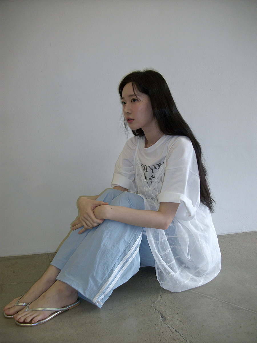 시몬 밴딩 투웨이 트랙 팬츠 (6color) (여름바지 바지 와이드팬츠 휴양지룩 휴양지 살안타템 출근룩 밴딩팬츠 여름 여름옷) 상세 이미지 7