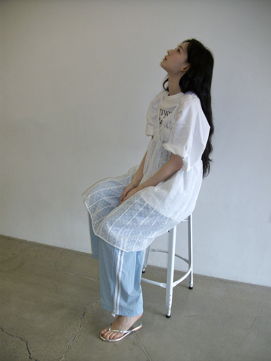 시몬 밴딩 투웨이 트랙 팬츠 (6color) (여름바지 바지 와이드팬츠 휴양지룩 휴양지 살안타템 출근룩 밴딩팬츠 여름 여름옷) 상세 이미지 9