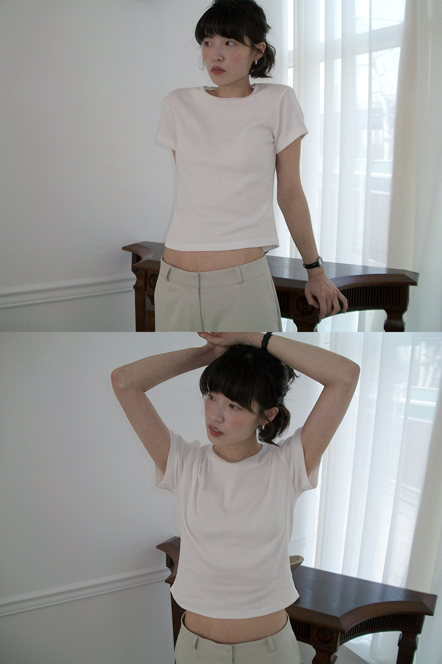 [4천장돌파][MADE]베이스 골지슬림티(컬러추가)(6color) 상세 이미지 14