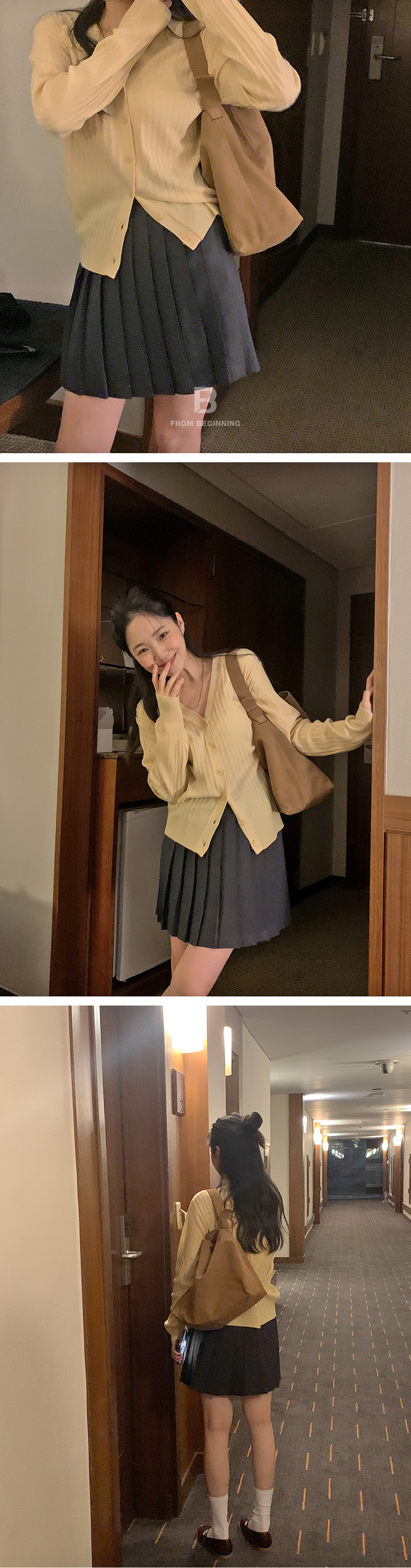 [MADE]컬러버튼골지가디건 (4color) 상세 이미지 17