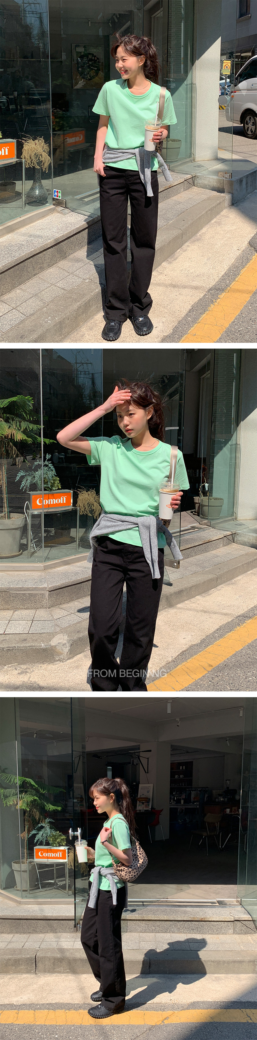 [1천장돌파][MADE]하이와이드 코튼팬츠 (2color) (바지 와이드바지 부츠컷 일자핏팬츠 세미와이드) 상세 이미지 95