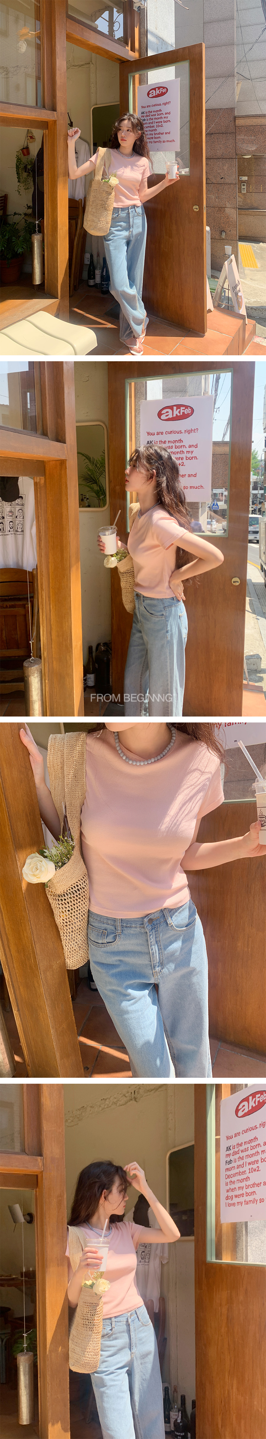 [4천장돌파][MADE]베이스 골지슬림티(컬러추가)(6color) 상세 이미지 31