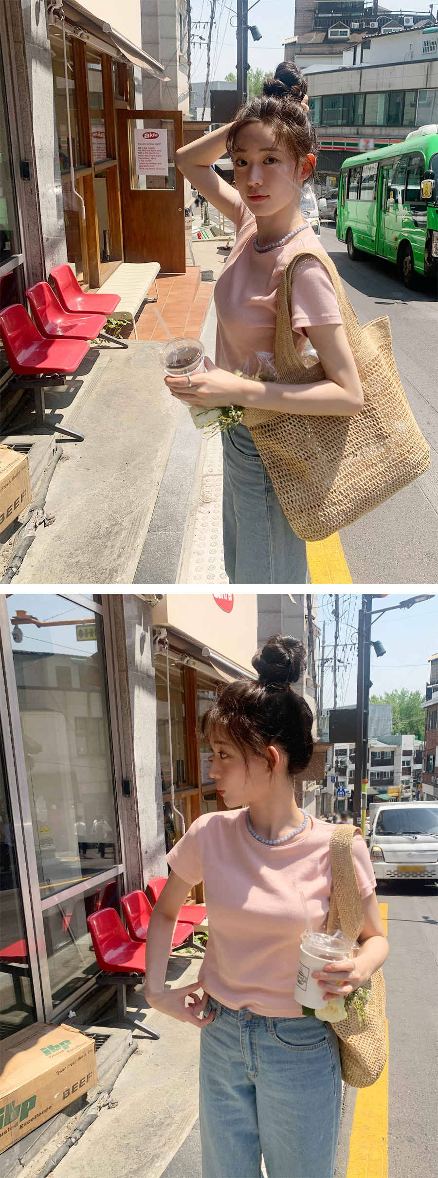 [4천장돌파][MADE]베이스 골지슬림티(컬러추가)(6color) 상세 이미지 36