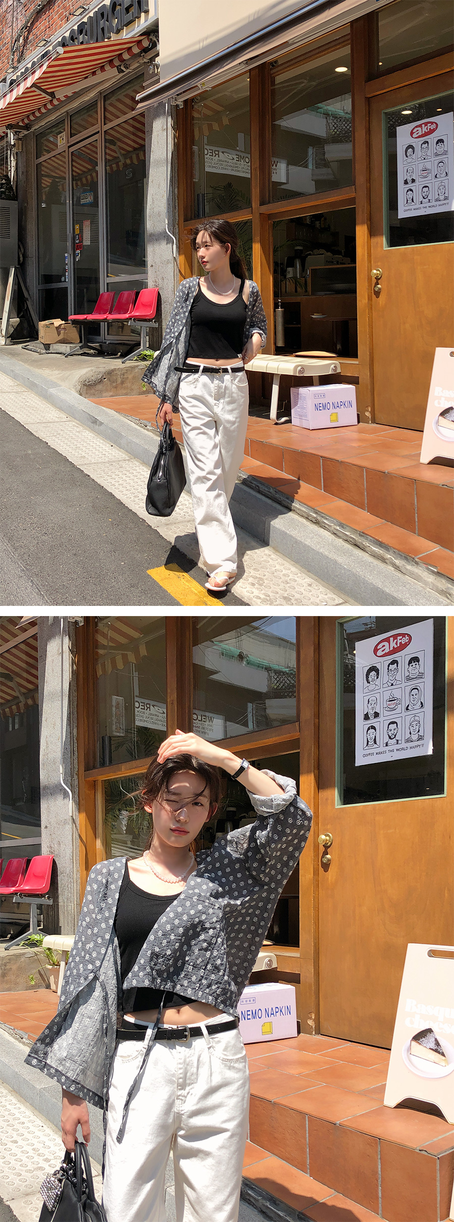 [1천장돌파][MADE]하이와이드 코튼팬츠 (2color) (바지 와이드바지 부츠컷 일자핏팬츠 세미와이드) 상세 이미지 10