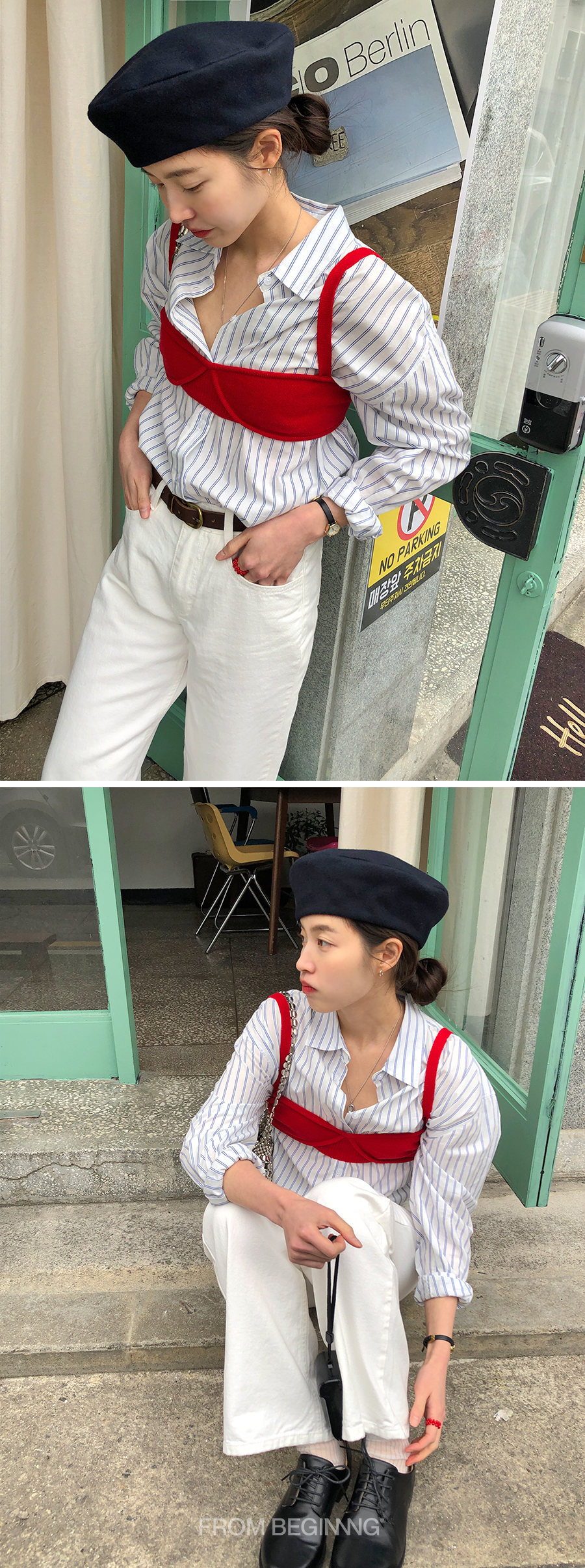 [1천장돌파][MADE]하이와이드 코튼팬츠 (2color) (바지 와이드바지 부츠컷 일자핏팬츠 세미와이드) 상세 이미지 78