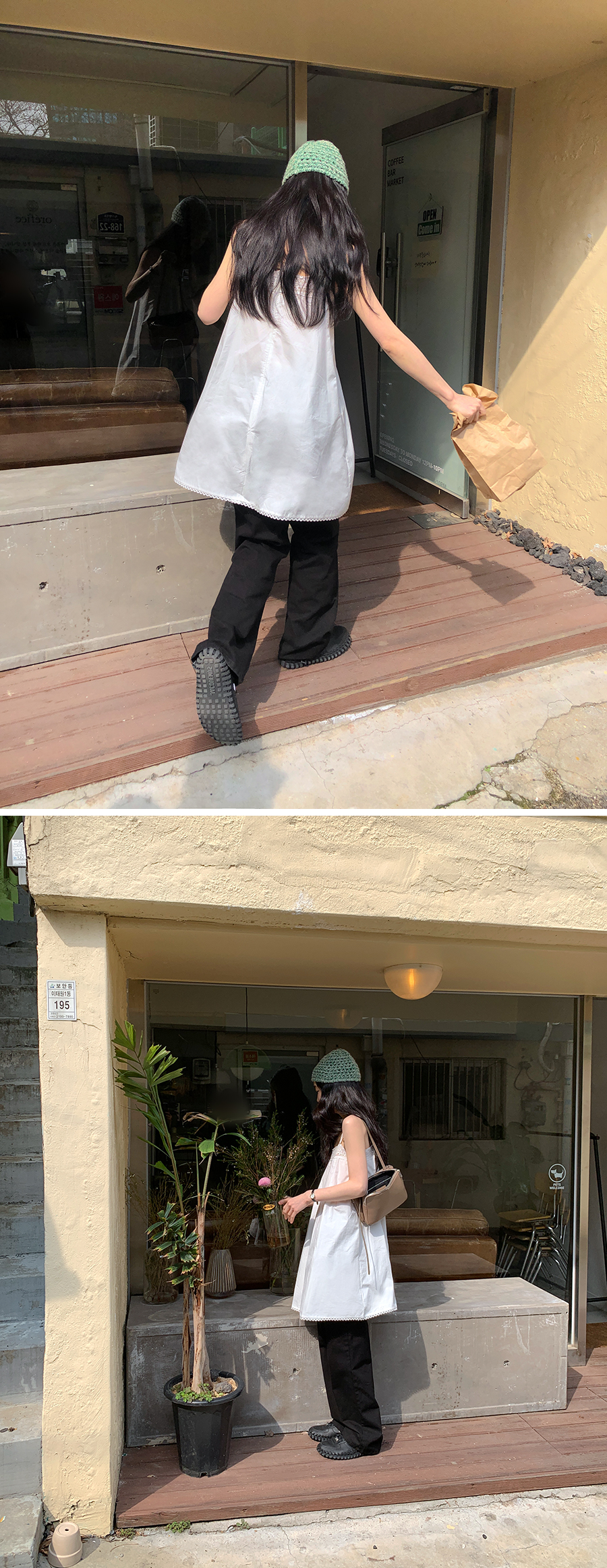 [1천장돌파][MADE]하이와이드 코튼팬츠 (2color) (바지 와이드바지 부츠컷 일자핏팬츠 세미와이드) 상세 이미지 114