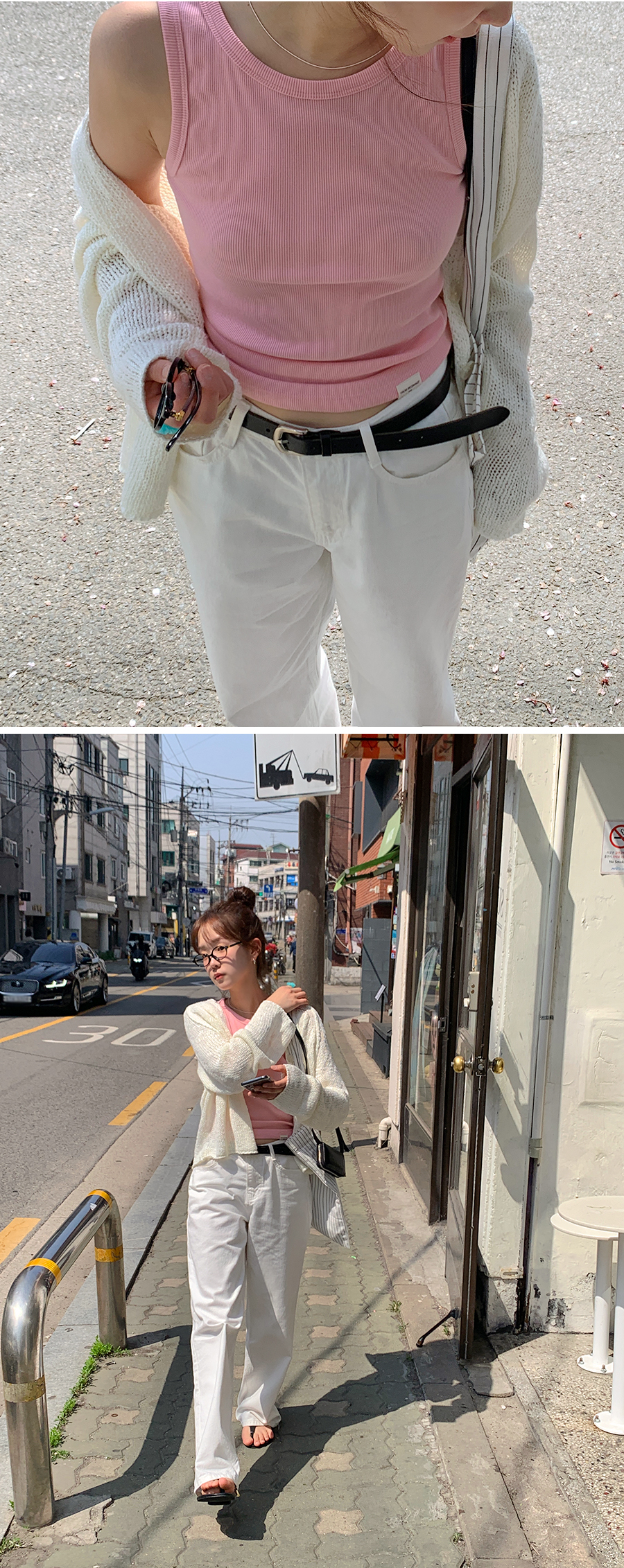[1천장돌파][MADE]하이와이드 코튼팬츠 (2color) (바지 와이드바지 부츠컷 일자핏팬츠 세미와이드) 상세 이미지 29