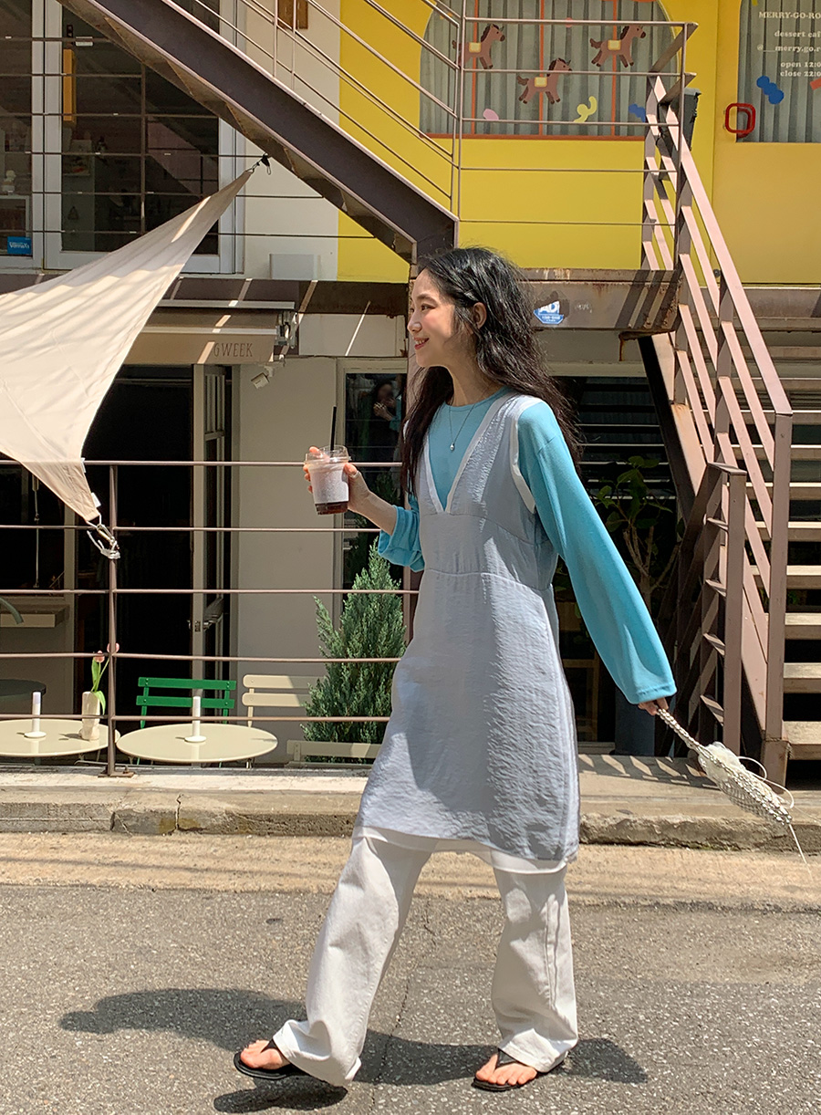 [1천장돌파][MADE]하이와이드 코튼팬츠 (2color) (바지 와이드바지 부츠컷 일자핏팬츠 세미와이드) 상세 이미지 88