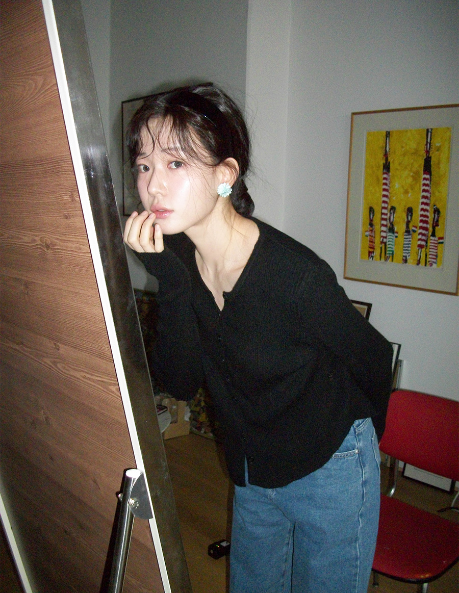 투웨이버튼 골지 니트 가디건 (4color) (하객룩 가디건 여름가디건 하객 여름하객룩 살안타템 출근룩 여름 여름옷 상의) 상세 이미지 28