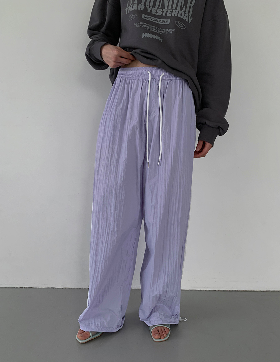 시몬 밴딩 투웨이 트랙 팬츠 (6color) (여름바지 바지 와이드팬츠 휴양지룩 휴양지 살안타템 출근룩 밴딩팬츠 여름 여름옷) 상세 이미지 15