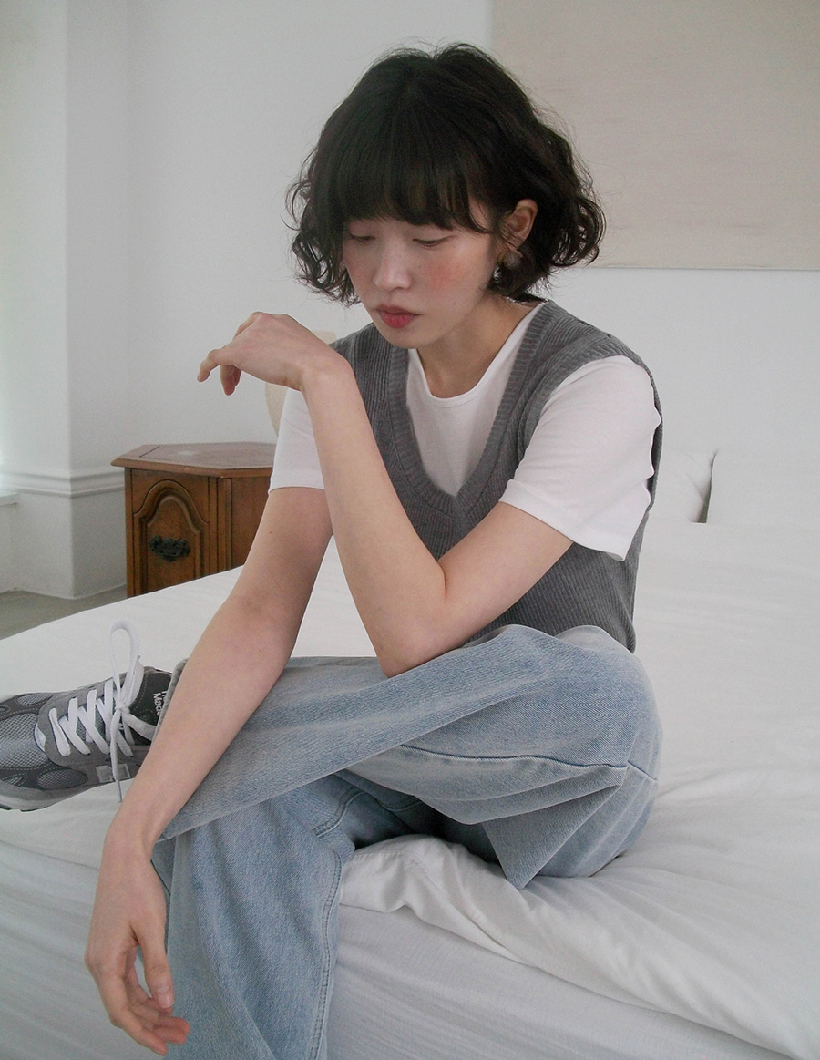 스모키 아웃포켓 와이드 데님 팬츠 (4color) (청바지 바지 와이드팬츠 출근룩 데님 봄 팬츠 오피스룩 와이드데님 빈티지) 상세 이미지 6
