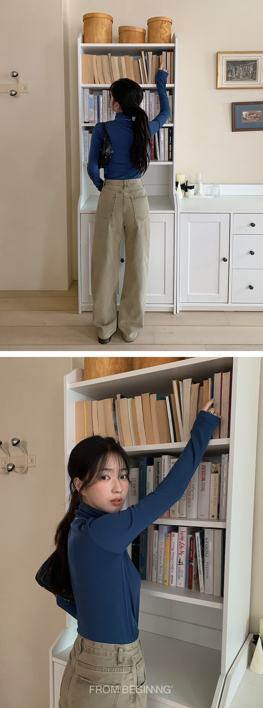 [MADE]소프트 기모폴라티(슬림VER.) (6color) 기모티셔츠 기본티 긴팔이너티 레이어드티 목티 목폴라티 이너목폴라 이너티 폴라 폴라티 겨울하객룩 레이어드 목폴라 하객룩 상세 이미지 17