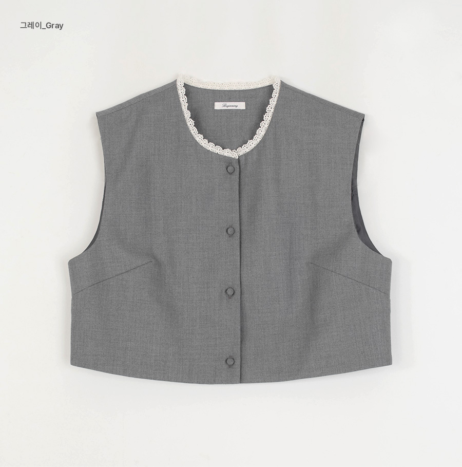 [MADE]레이스트리밍 베스트&스커트 투피스 (2color) (살안타템 여름 하객룩 레이어드 하객 투피스 여름하객룩 세트 빈티지 베스트) 상세 이미지 66