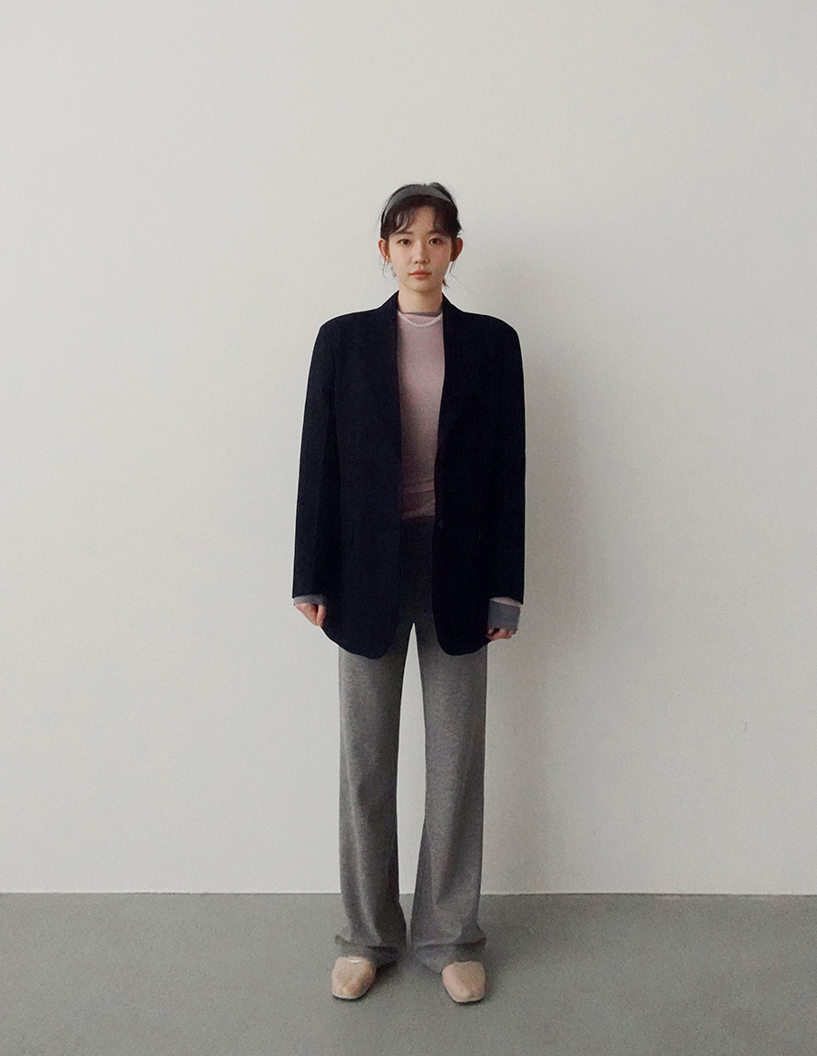 골지 랩 스커트 밴딩팬츠 (2color) (레이어드 바지 와이드팬츠 스커트팬츠 팬츠 밴딩팬츠 랩스커트팬츠 여리핏 레이어드팬츠 레이어드치마바지) 상세 이미지 17