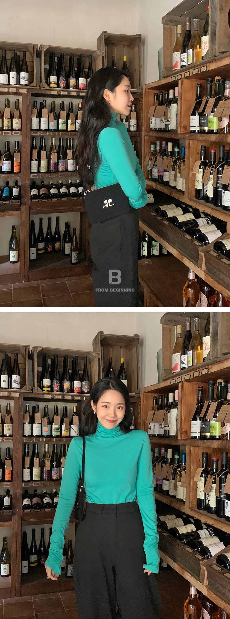 [MADE]소프트 기모폴라티(슬림VER.) (6color) 기모티셔츠 기본티 긴팔이너티 레이어드티 목티 목폴라티 이너목폴라 이너티 폴라 폴라티 겨울하객룩 레이어드 목폴라 하객룩 상세 이미지 34
